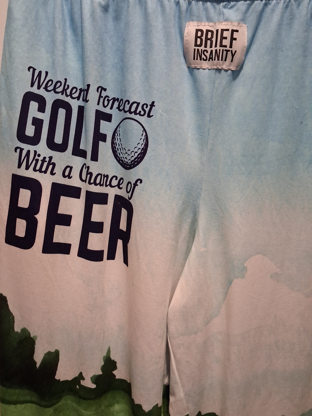 Brief Insanity 'Weekend Forecast Golf With a Chance of Beer' Lounge Pants